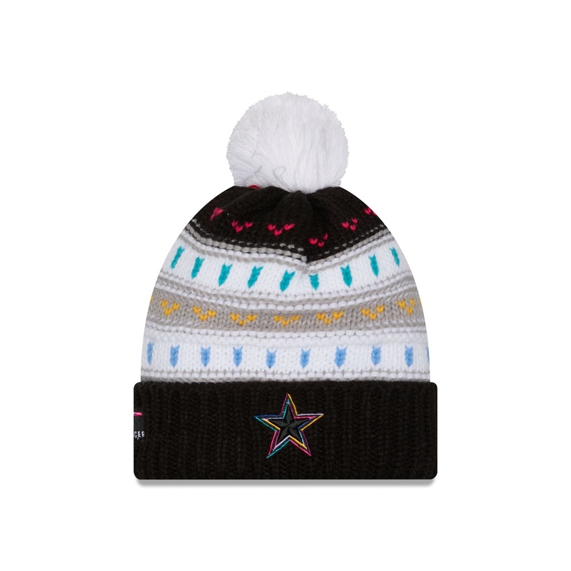 Dallas Cowboys 2025 Crucial Catch Women’s Pom Knit Hat One Size