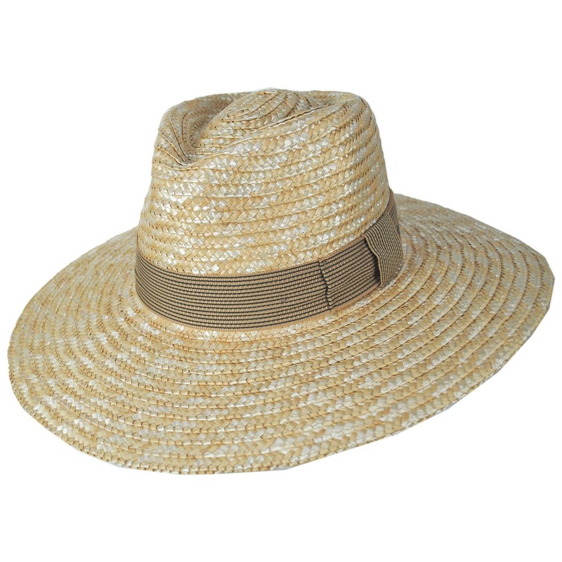 Joanna Wheat Straw Fedora Hat – Honey/Mojave/Black HONEY/MOJAVE/BLACK XS