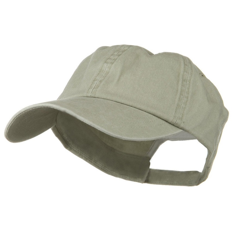 New Big Size Washed Cotton Ball Cap Olive XL-3XL