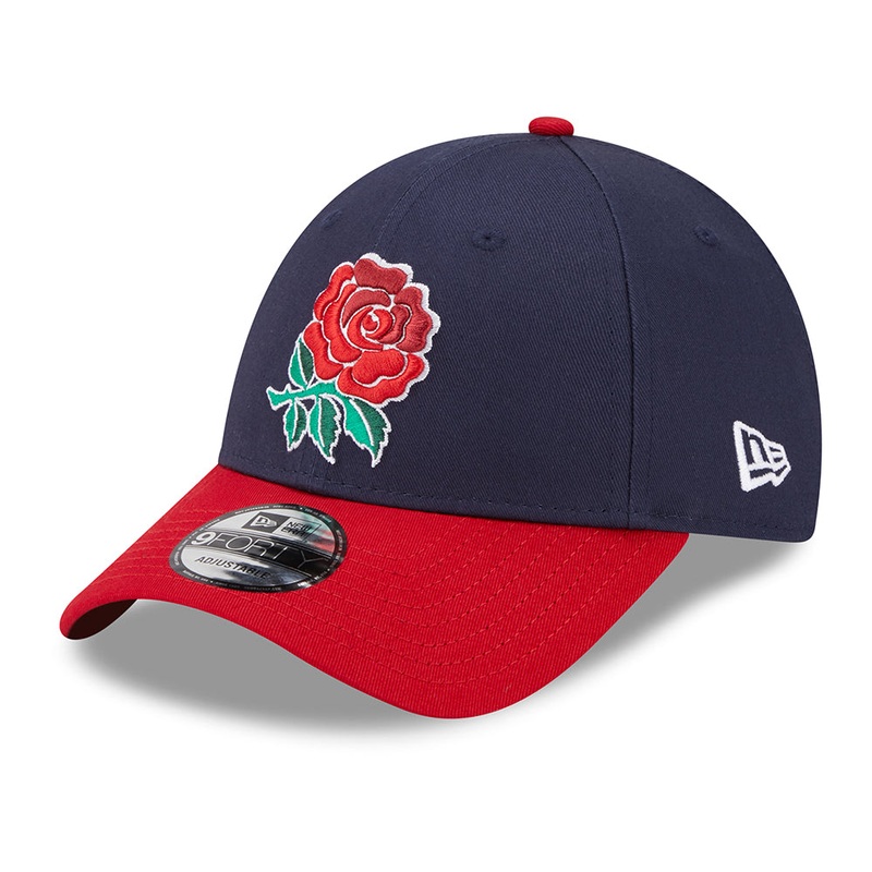 New Era 9FORTY Rugby Football Union Baseball Cap – Core – Navy-Scarlet Adjustable