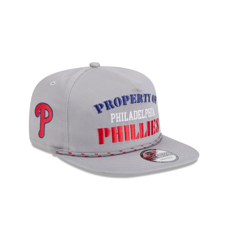 Philadelphia Phillies Vintage Gray Rope Golfer Hat One Size