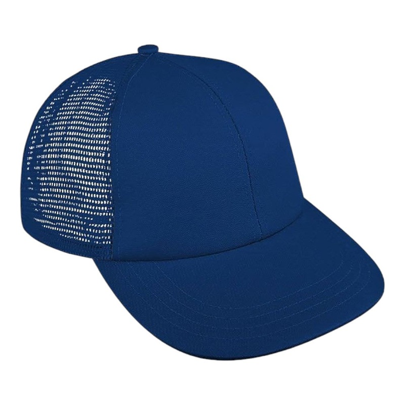 Royal Apparel Mesh Low-Profile Snapback Cap  Style B77222U Made in USA Black One size