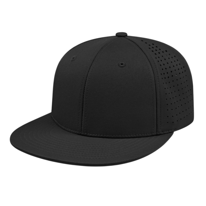 Cap America i8503 Flexfit Perforated Performance Cap – Blank Black