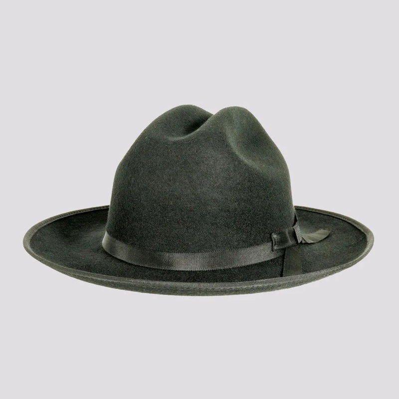 Dead End | Mens Wool Felt Open Road Fedora Hat Black MD