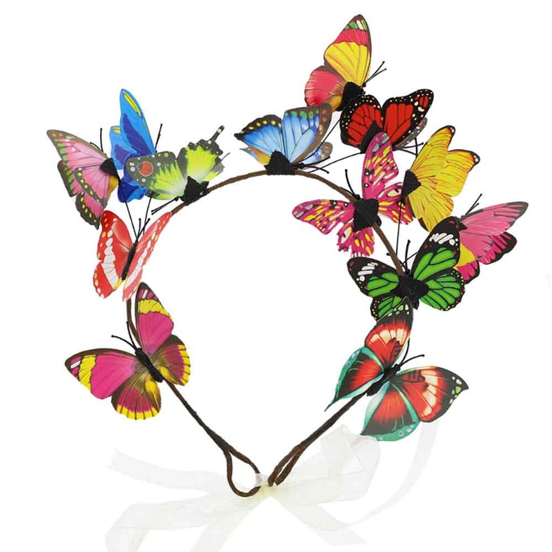 Derby Rave Butterfly Hair Band – Sophia Collection Multicolor