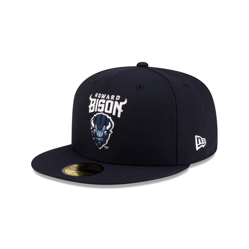 Howard Bison Navy 59FIFTY Fitted Hat 7