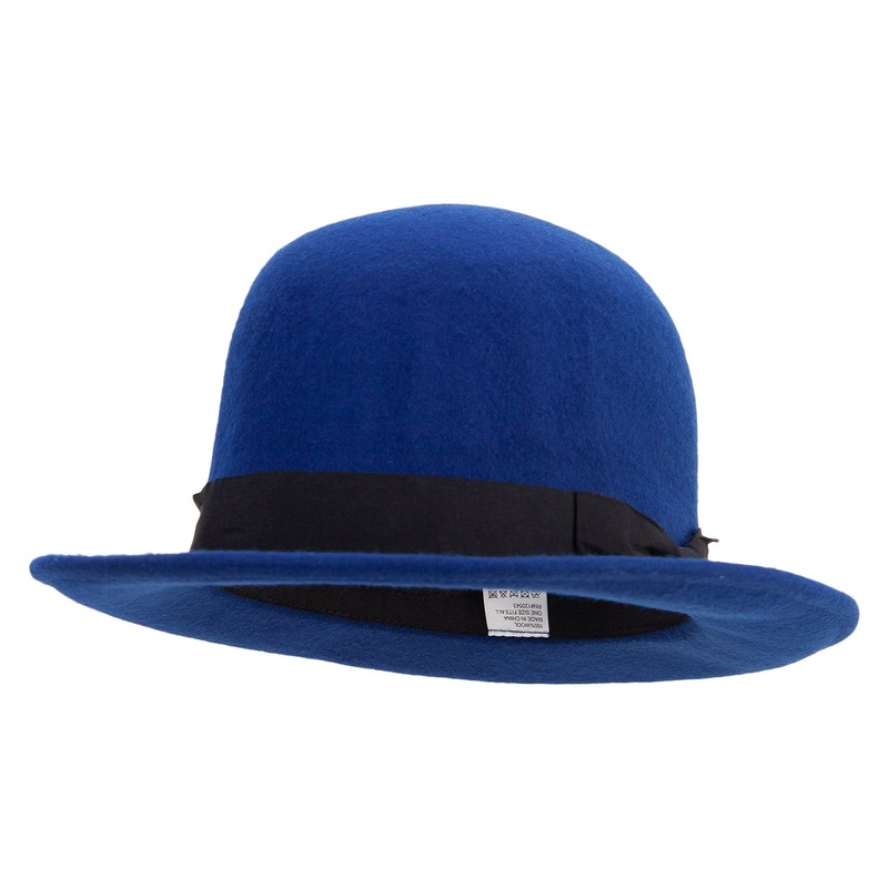 Men’s Tall Bowler Hat Blue One Size