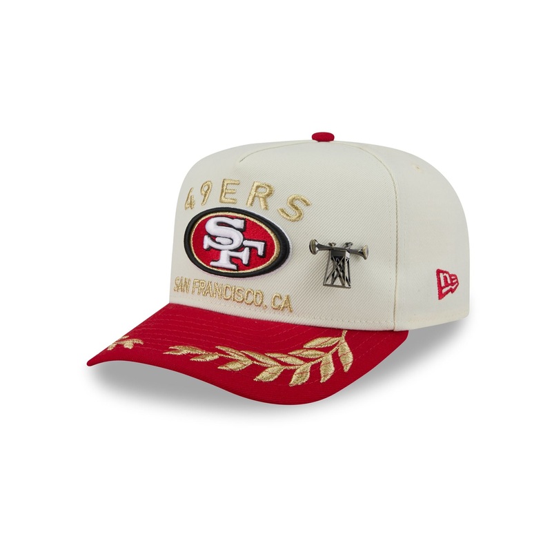 San Francisco 49ers 2025 Draft Chrome White 59FIFTY A-Frame Fitted Hat 7