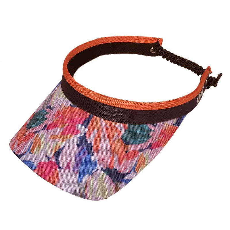 Tipsy Tulips Golf Sun Visor with Coil Lace – Glove It Visors Orange