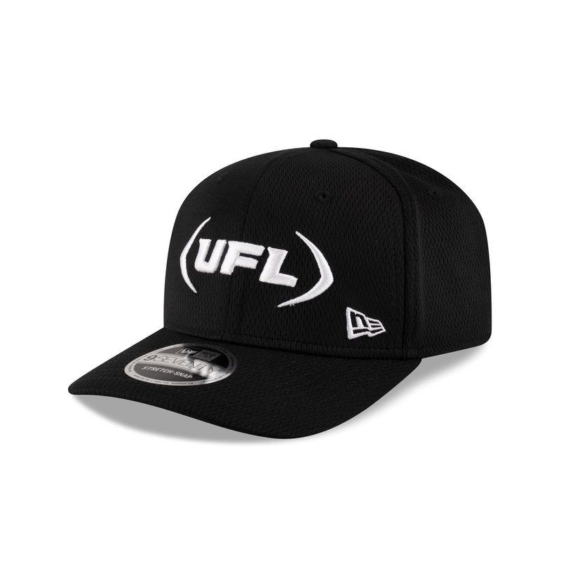 UFL Black 9SEVENTY Stretch-Snap Hat One Size