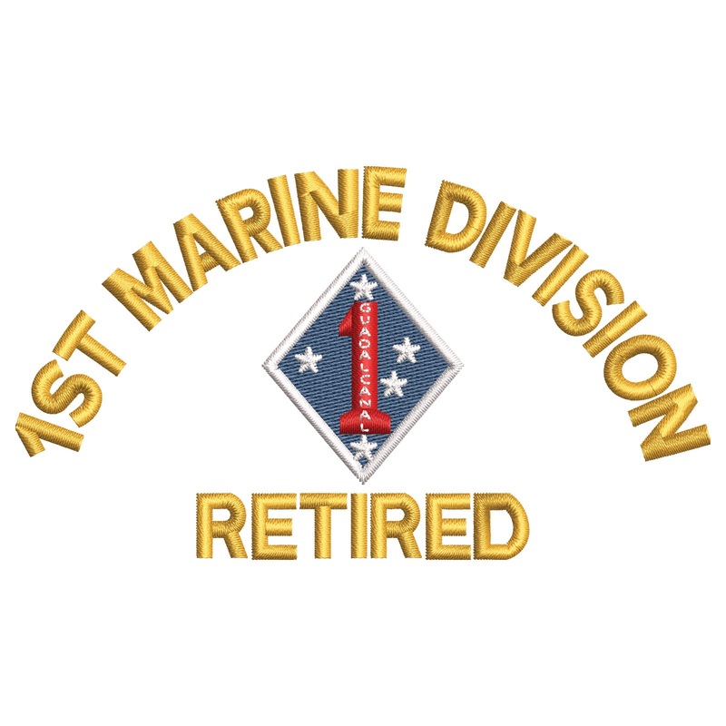 1st Marine Division Retired 1st Marine Division Retired One Size