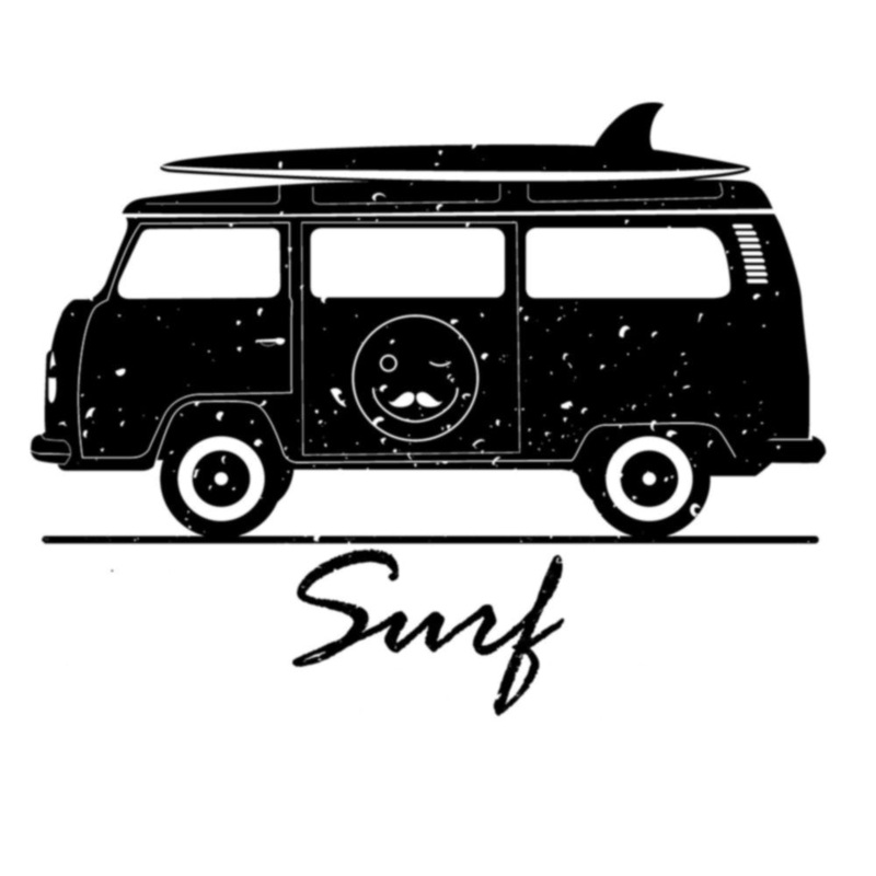 Black Hippie Surf Van Default Title One Size