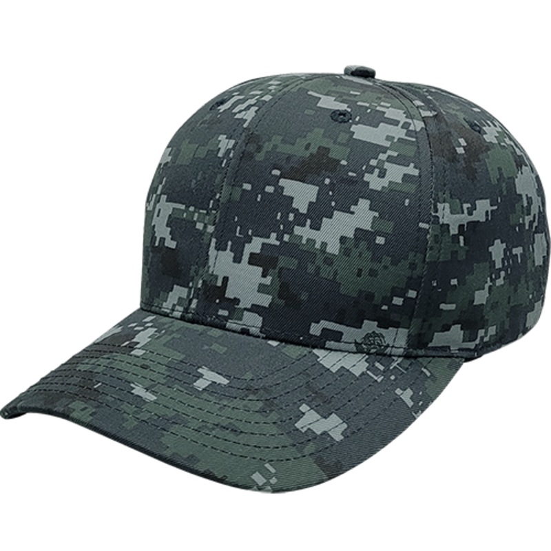 Cali Headwear KL100ND Navy Digital Camo 6 Panel Cap USA Made Navy Digital Camo