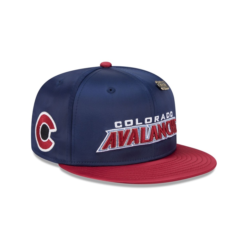 Colorado Avalanche Spring Satin 59FIFTY Fitted Hat 7