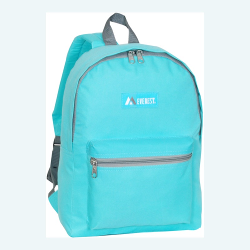 Everest Backpack Book Bag – Back to School Basic Style – Mid-Size 1045K Aqua