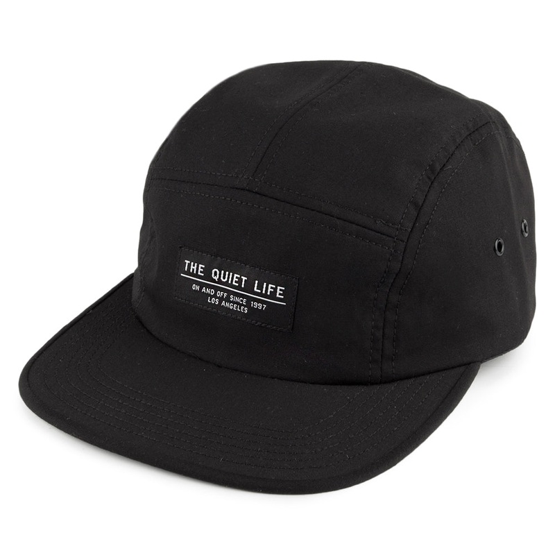 The Quiet Life Hats Foundation 5 Panel Cap – Black Adjustable
