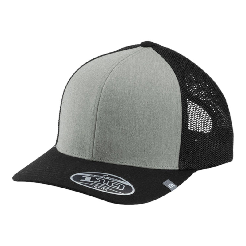 TravisMathew TM1MY390 Cruz Colorblock Trucker Cap Heather Grey/Black