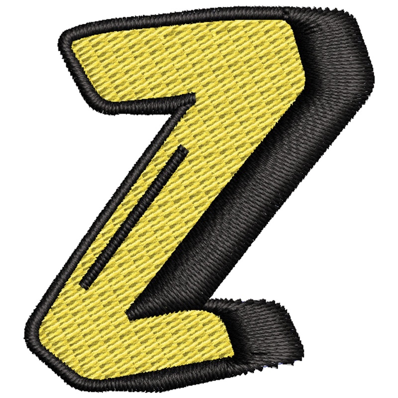 3D Comic Letter Z 3D Comic Letter Z One Size