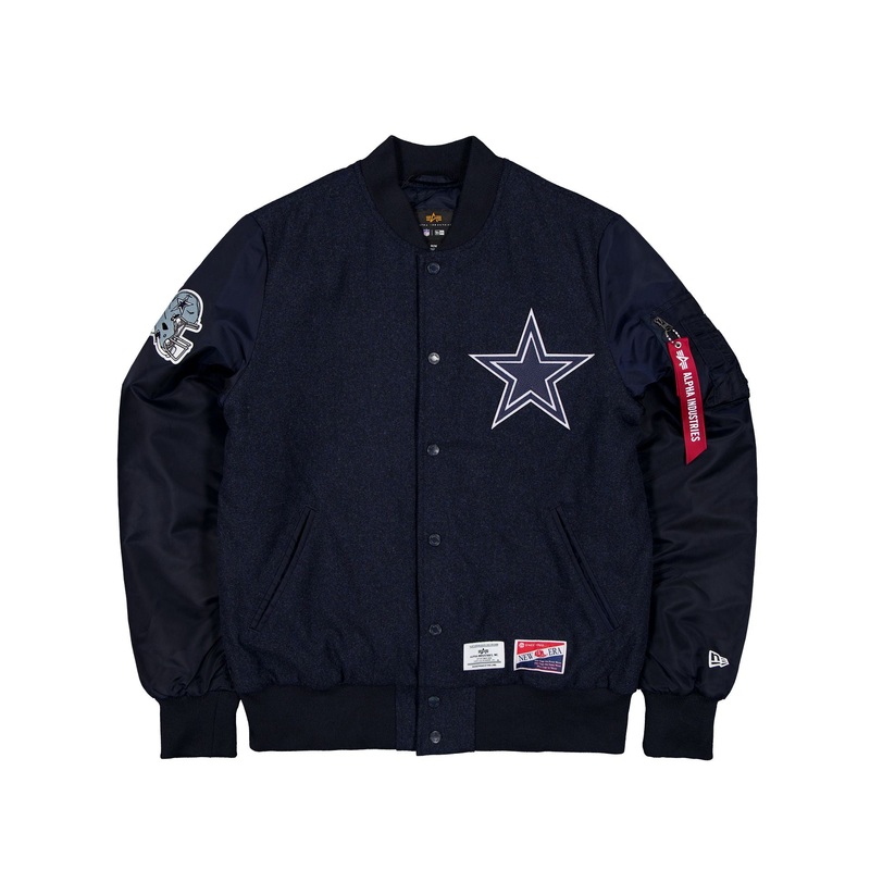 Alpha Industries x Dallas Cowboys MA-1 Wool Varsity Jacket S