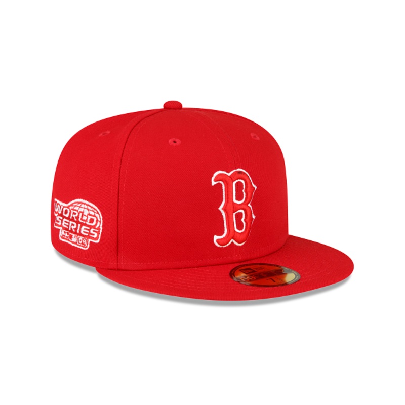 Boston Red Sox Sidepatch Red 59FIFTY Fitted Hat 7