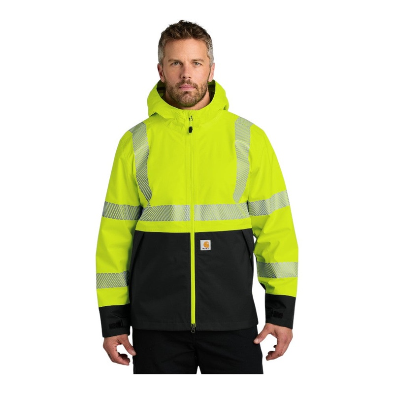 Carhartt CT106693 ANSI 107 Class 3 Storm Defender Jacket Brite Lime S