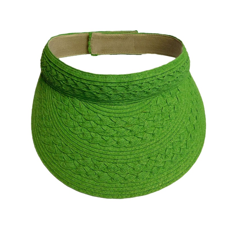 Cross Braid Sun Visor – Boardwalk Style Hats Green
