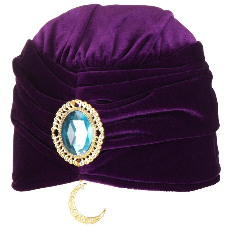 Fortune Teller Head Wrap PURPLE ONE SIZE FITS MOST