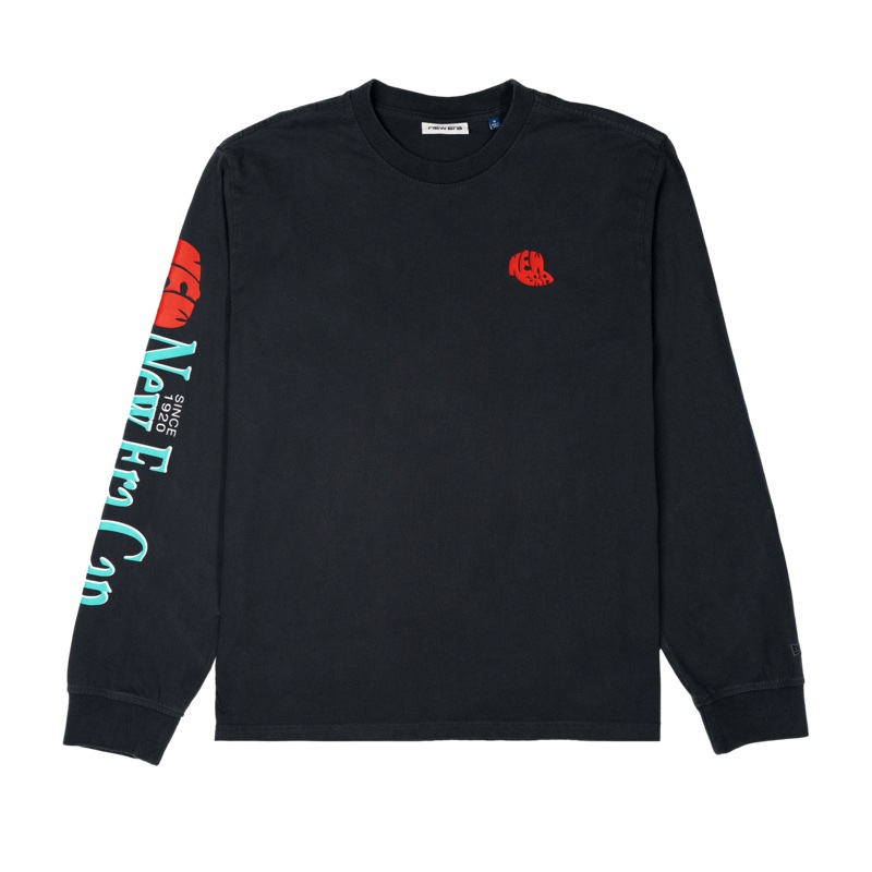 New Era Branded Lock Up ’87 Black Long Sleeve T-Shirt S