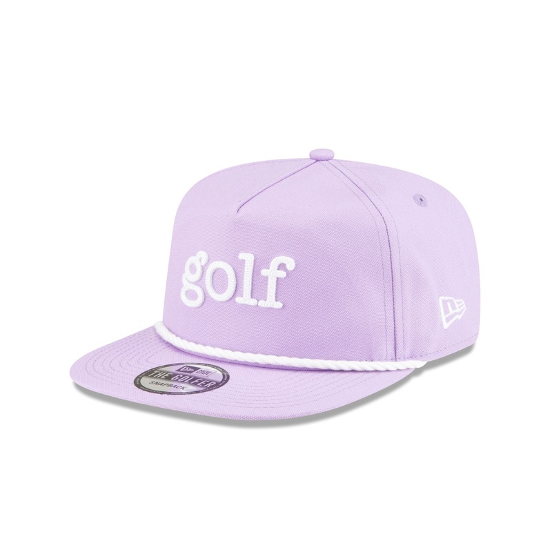 New Era Golf Purple Golfer Hat One Size