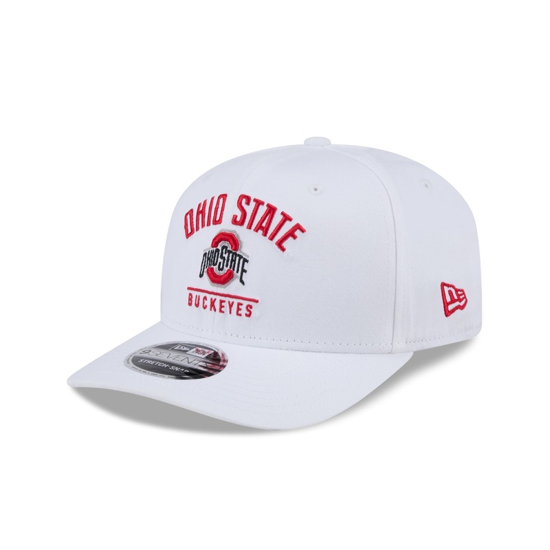 Ohio State Buckeyes Optic White 9SEVENTY Stretch-Snap Hat One Size