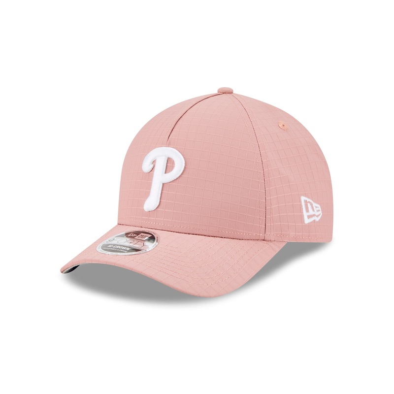 Philadelphia Phillies Pink Ripstop 9FORTY M-Crown A-Frame Snapback Hat One Size