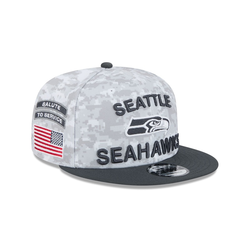 Seattle Seahawks 2024 Salute to Service 9FIFTY Snapback Hat One Size