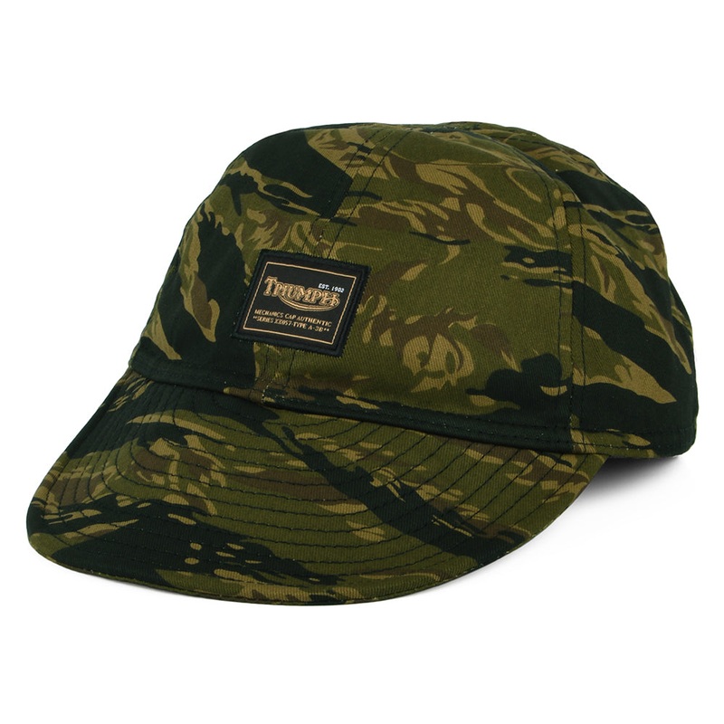 Triumph Motorcycles Grunt Cotton Twill Army Cap – Camouflage Adjustable