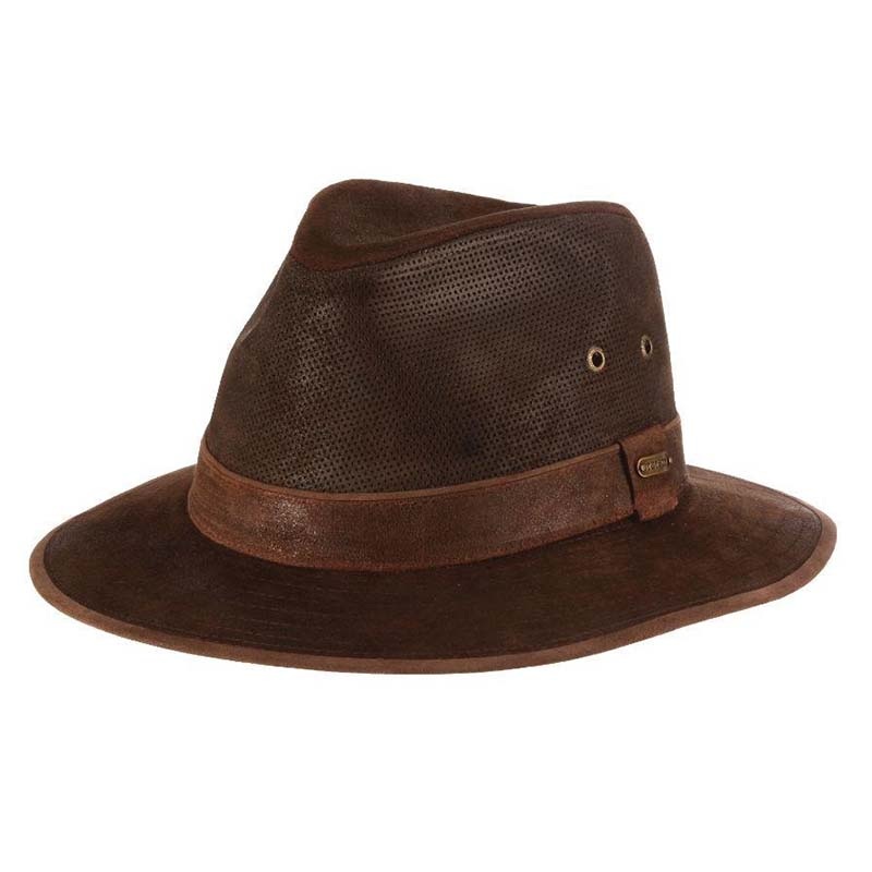 Tullamore Weathered Leather Safari Hat – Stetson Hats Brown Medium