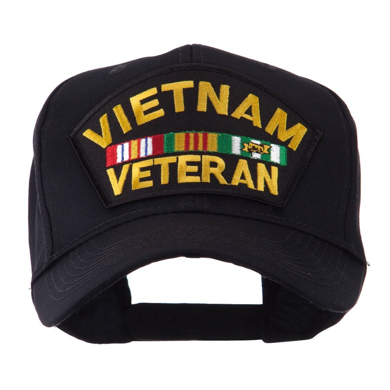 Veteran Military Large Patch Cap Vietnam Veteran One Size
