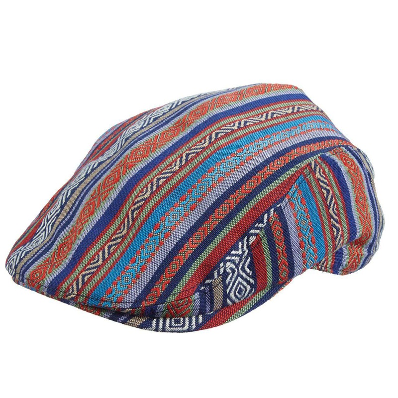Carlos Santana Maya Guatemalan Multicolored Ivy Cap Blue Large