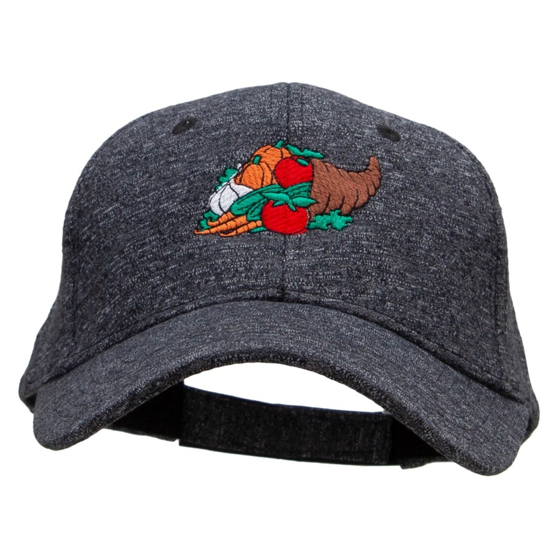 Cornucopia Embroidered Heather Polyester Low Profile Cap Heather Charcoal One Size