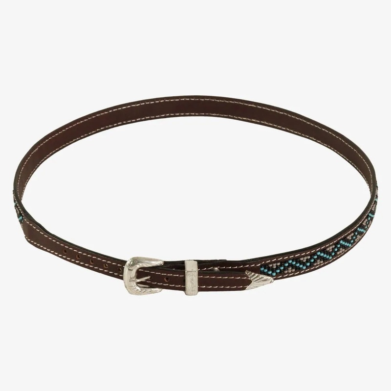 Elan | Leather Hat Band with Three Piece Buckle Multicolor OS