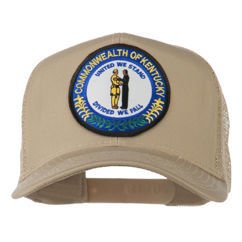 Kentucky State Patched Mesh Cap Khaki One Size