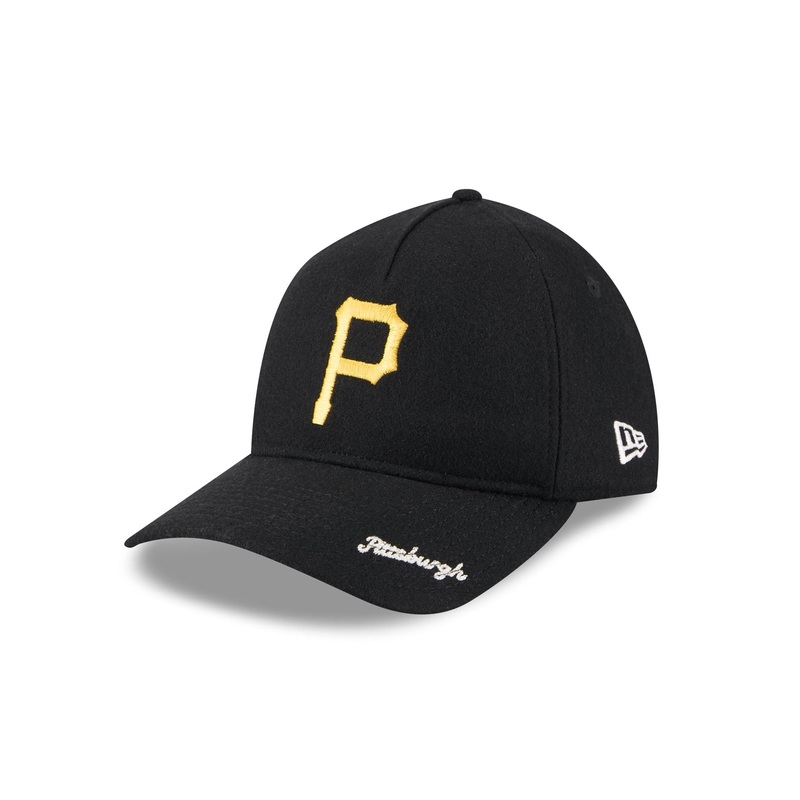 Pittsburgh Pirates Wool Letterman 9TWENTY A-Frame Adjustable Hat Adjustable Hat One Size