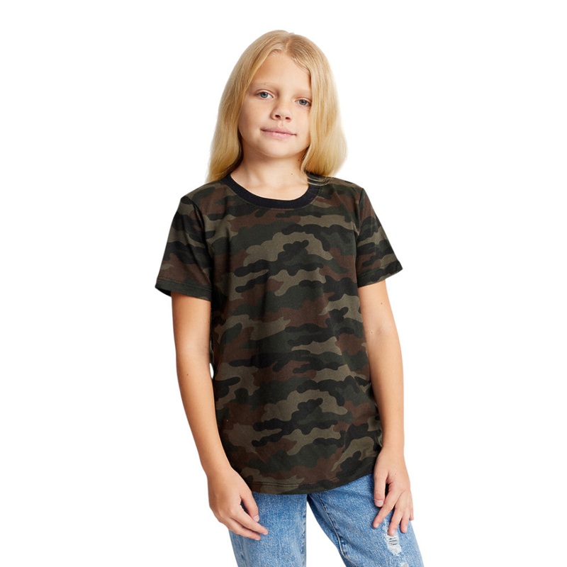 Royal Apparel 17221CMO Youth Camo Tee Made in USA Camo S