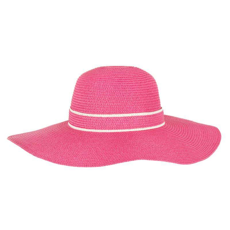 Sun Hat with Bow Detail Fuchsia