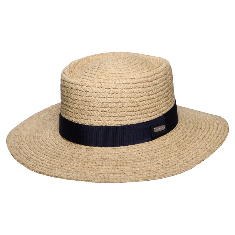 Barbour Hats Lily Straw Boater Hat – Natural-Navy S
