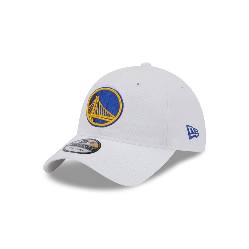 Golden State Warriors White 9TWENTY Adjustable Hat One Size