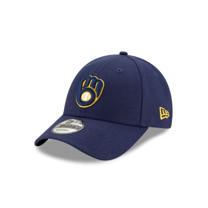 Milwaukee Brewers The League 9FORTY Stretch Fit Hat One Size