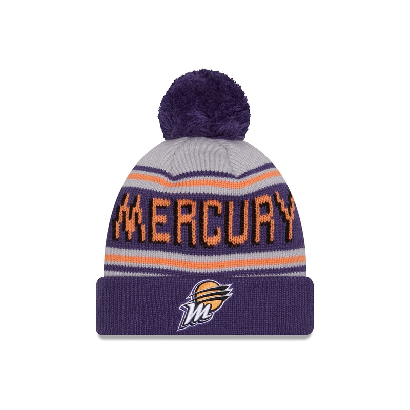 Phoenix Mercury 2024 Team Pom Knit Hat One Size