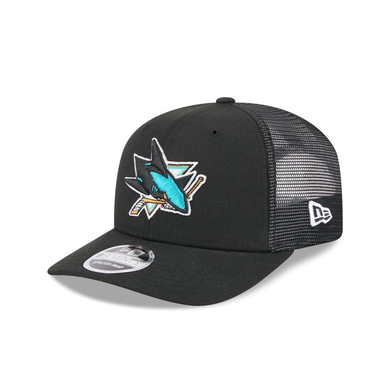 San Jose Sharks Simple 9SEVENTY Trucker Hat One Size