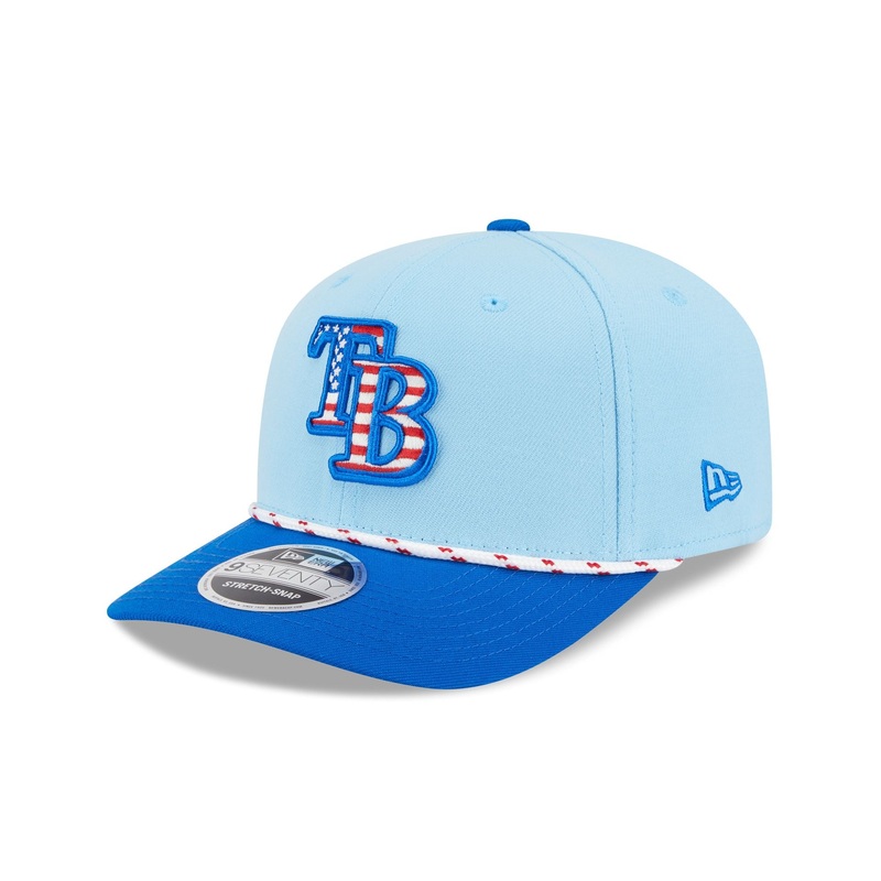 Tampa Bay Rays Independence Day 2025 9SEVENTY Stretch-Snap Hat One Size