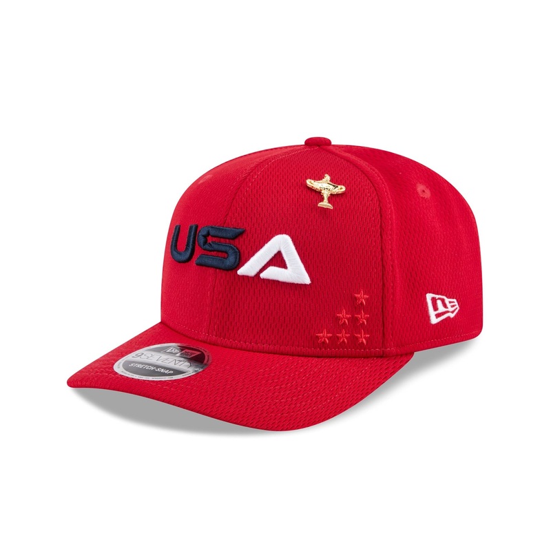 2025 Ryder Cup Team USA Red 9SEVENTY Stretch-Snap Hat One Size