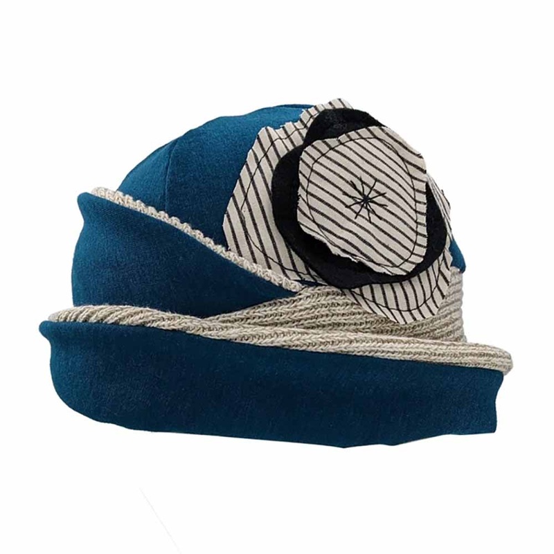 Absolute Stretch Cotton Beanie Hat for Healing – Flipside Hats Teal OS (56-59 cm)